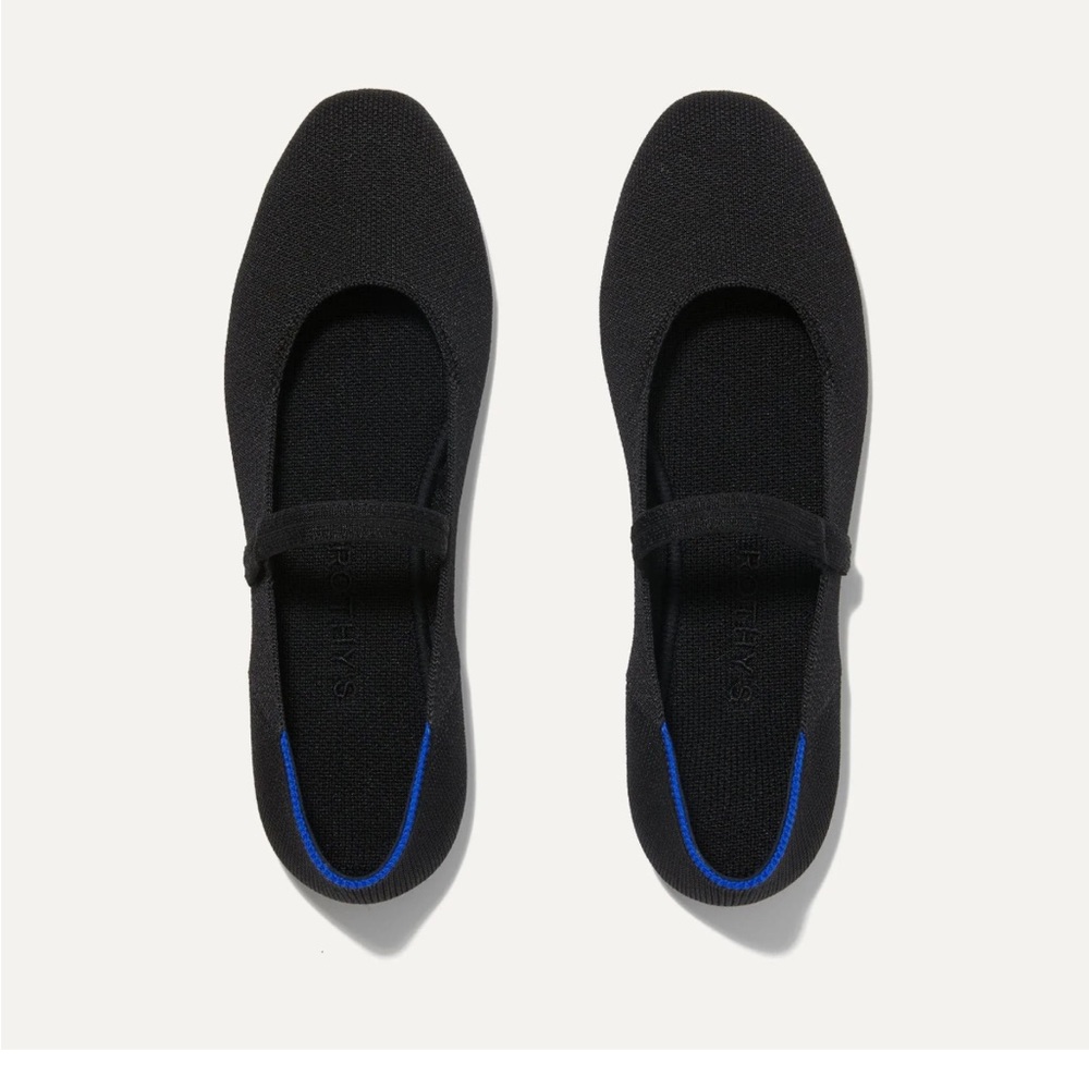NWT - Rothy’s Black Square Toe Mary Janes - -Size 7.5